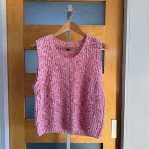 Splendid Pink and White Knit Top